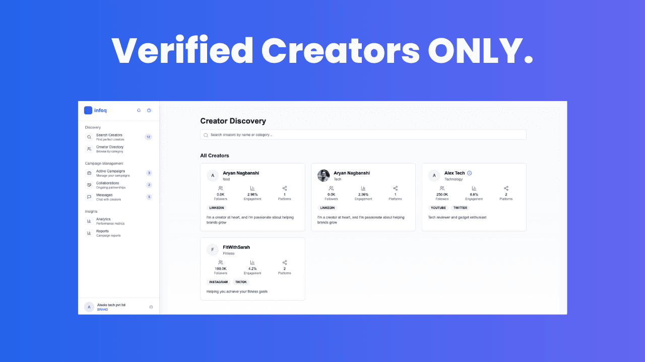 Infloq features