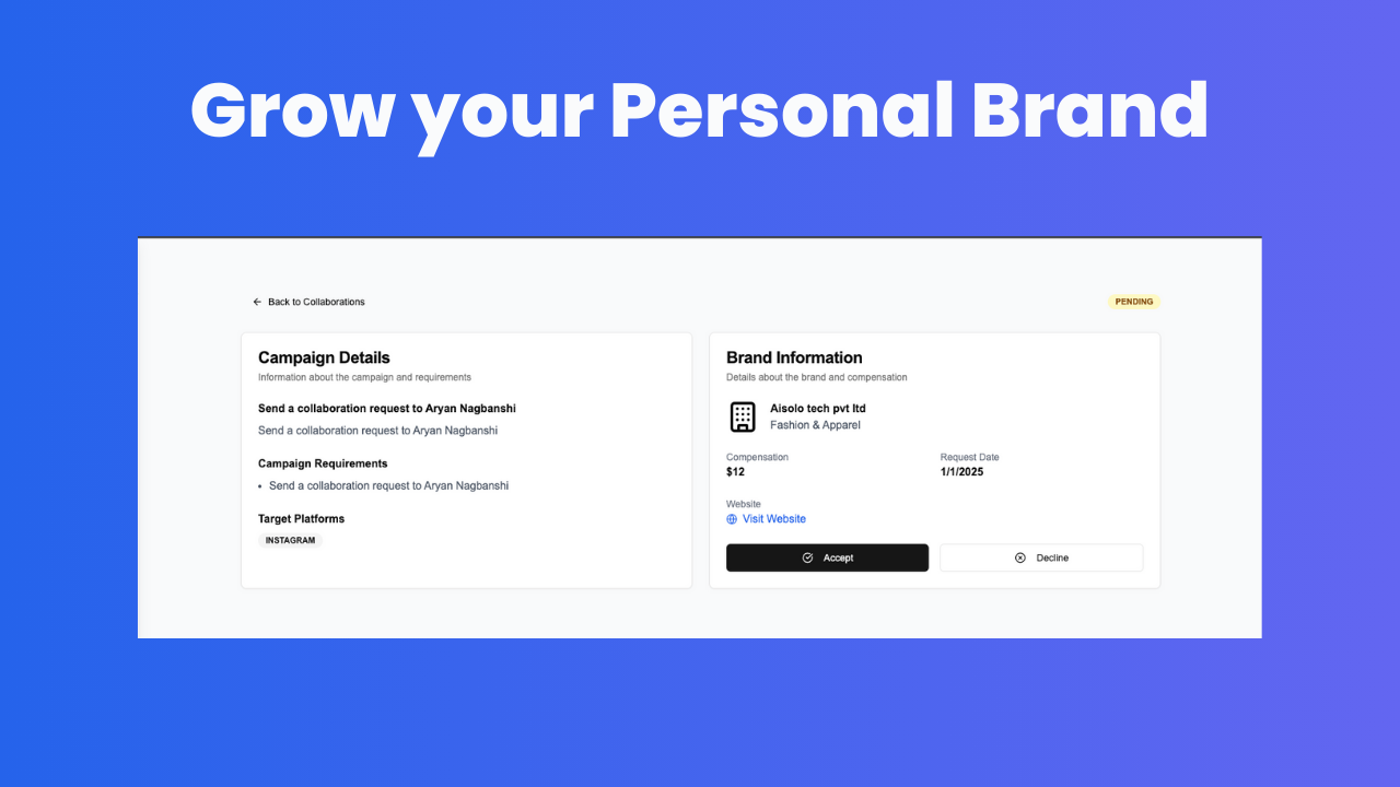 Grow Your Personal Brand