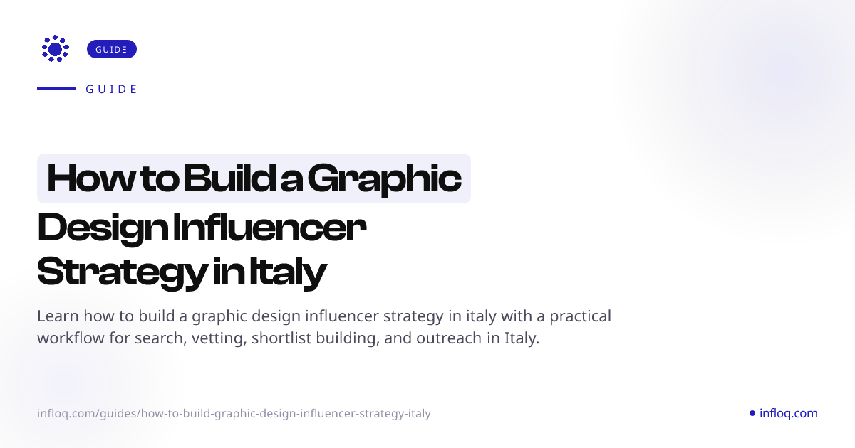 How to Build a Graphic Design Influencer Strategy in Ital...