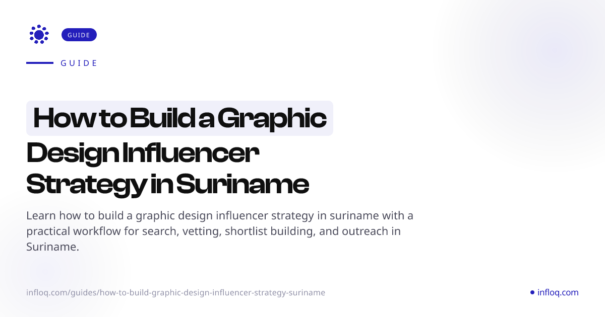 How to Build a Graphic Design Influencer Strategy in Suri...