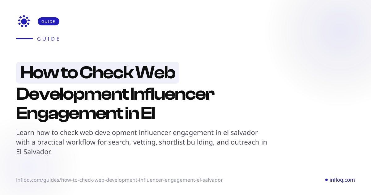 How to Check Web Development Influencer Engagement in El ...