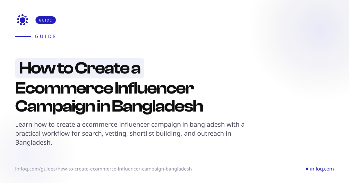 How to Create a Ecommerce Influencer Campaign in Banglade...