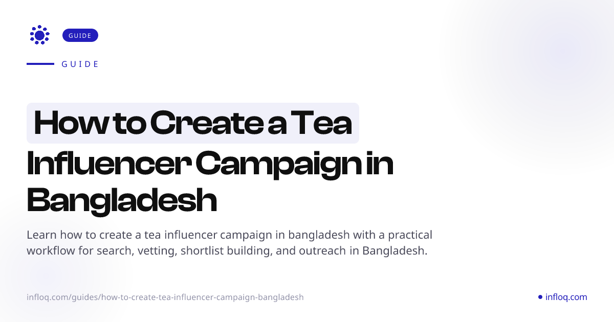How to Create a Tea Influencer Campaign in Bangladesh | I...