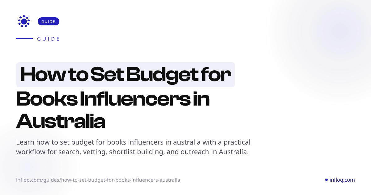 How to Set Budget for Books Influencers in Australia | In...