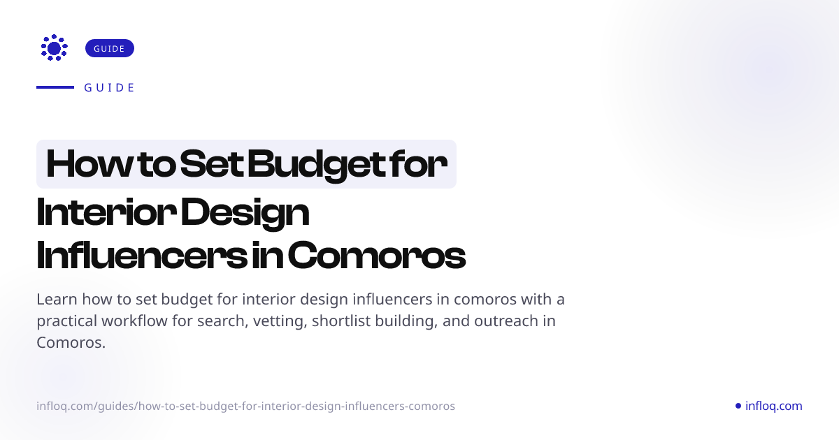 How to Set Budget for Interior Design Influencers in Como...