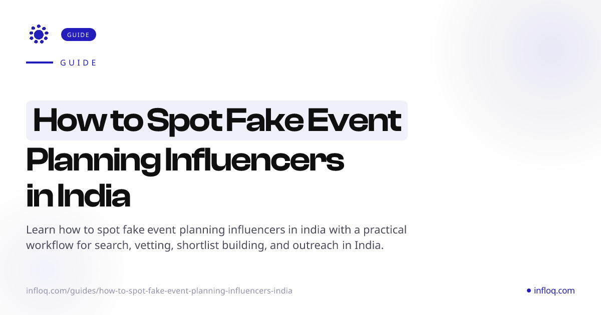 How to Spot Fake Event Planning Influencers in India | In...