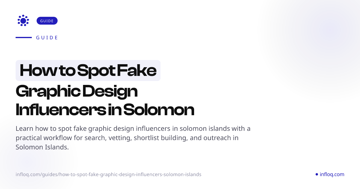 How to Spot Fake Graphic Design Influencers in Solomon Is...